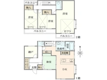 【東京都/三鷹市上連雀】三鷹市上連雀6丁目　戸建 間取り図