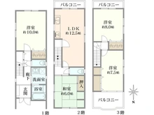 【大阪府/大阪市福島区玉川】大阪市福島区玉川2丁目　中古戸建 間取り図