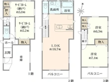【東京都/大田区池上】大田区池上8丁目新築戸建 間取り図