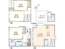 【東京都/大田区北糀谷】大田区北糀谷2丁目　中古戸建 間取り図