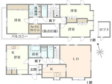 【東京都/大田区南馬込】大田区南馬込2丁目　中古戸建 間取り図