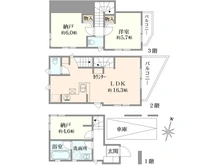 【東京都/大田区西蒲田】大田区西蒲田4丁目　新築戸建B号棟 間取り図