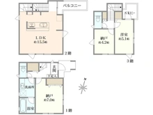 【東京都/大田区西蒲田】大田区西蒲田4丁目　新築戸建C号棟 間取り図