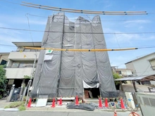 【東京都/大田区東蒲田】大田区東蒲田2丁目20番 新築戸建 建築中の外観