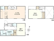 【東京都/大田区新蒲田】大田区新蒲田2丁目新築戸建て 間取り図