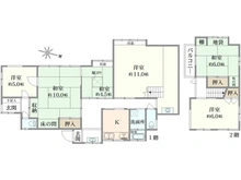 【東京都/大田区中央】大田区中央4丁目　中古戸建て 間取り図
