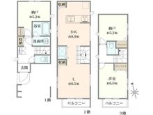【東京都/大田区東六郷】大田区東六郷3丁目新築戸建てB号棟 間取り図