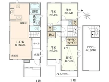 【東京都/大田区久が原】大田区久が原1丁目　新築戸建　A号棟 間取り図
