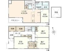 【東京都/大田区西六郷】大田区西六郷1丁目新築分譲住宅全4棟 2号棟 間取り図