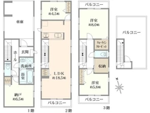【東京都/大田区西蒲田】大田区西蒲田6丁目 中古戸建 間取り図