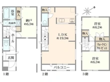 【東京都/大田区東六郷】大田区東六郷1丁目新築戸建 間取り図