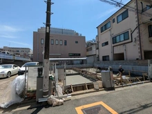 【東京都/大田区千鳥】大田区千鳥2丁目新築戸建　2号棟 建築中の外観：左側