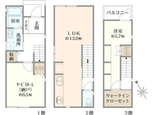 【東京都/大田区東馬込】大田区東馬込1丁目新築戸建 間取り図