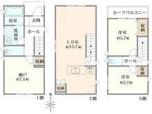 【東京都/大田区西糀谷】大田区西糀谷3丁目　新築戸建 間取り図