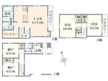 【東京都/大田区南蒲田】大田区南蒲田3丁目　B号棟 間取り図