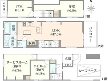 【東京都/葛飾区西亀有】葛飾区西亀有1丁目　1号棟 間取り図