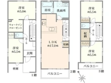 【東京都/江戸川区本一色】江戸川区本一色2丁目　新築戸建 間取り図