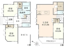 【東京都/江戸川区江戸川】江戸川区江戸川4丁目　A号棟 間取り図