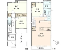 【東京都/江戸川区江戸川】江戸川4丁目新築戸建B号棟 間取り図