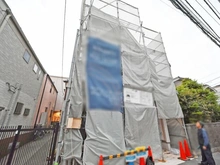 【東京都/葛飾区宝町】葛飾区宝町2丁目　新築戸建 建築中の外観