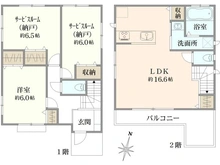 【東京都/江戸川区東小岩】江戸川区東小岩1丁目　中古一戸建住宅 間取り図