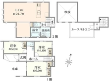 【東京都/葛飾区奥戸】葛飾区奥戸4丁目 新築戸建1号棟 間取り図