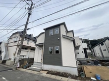 【千葉県/松戸市栗山】松戸市栗山519番新築戸建A号棟 建築中の外観：全2棟現場