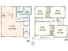 【埼玉県/草加市西町】草加市西町中古戸建 間取り図