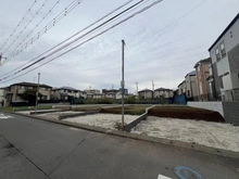 【千葉県/市川市東菅野】市川市東菅野5丁目　新築戸建4号棟 現地（建築前）：全4棟現場／一番左