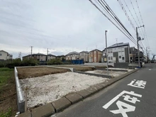 【千葉県/市川市東菅野】市川市東菅野5丁目　新築戸建4号棟 現地（建築前）：全4棟現場／一番左