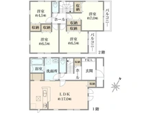 【千葉県/市川市福栄】市川市福栄4丁目　新築戸建1号棟 間取り図