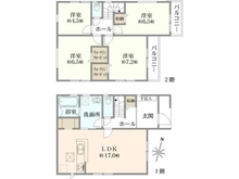 【千葉県/市川市福栄】市川市福栄4丁目　新築戸建2号棟 間取り図