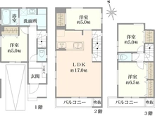 【千葉県/市川市新田】市川市新田5丁目　B号棟 間取り図