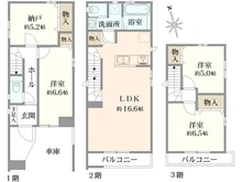 【東京都/江戸川区北小岩】江戸川区北小岩3丁目　新築戸建　D号棟 間取り図