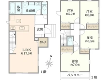 【東京都/葛飾区柴又】葛飾区柴又7丁目　新築戸建2号棟 間取り図