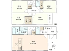 【東京都/江戸川区大杉】江戸川区大杉2丁目　新築戸建2号棟 間取り図