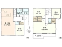 【埼玉県/吉川市新栄】吉川市新栄1丁目 間取り図