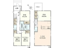 【東京都/江戸川区南小岩】江戸川区南小岩3丁目　新築戸建1号棟 間取り図
