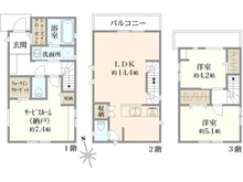 【東京都/江戸川区中葛西】江戸川区中葛西2丁目 間取り図
