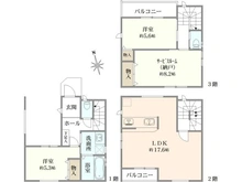 【東京都/江戸川区江戸川】江戸川区江戸川5丁目　新築戸建 間取り図