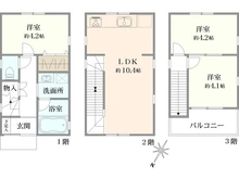 【東京都/江戸川区瑞江】江戸川区瑞江2丁目　新築戸建 間取り図
