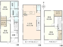 【東京都/葛飾区新宿】葛飾区新宿1丁目　1号棟 間取り図