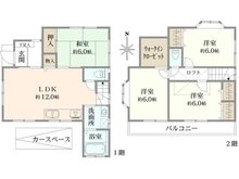 【東京都/江戸川区鹿骨】江戸川区鹿骨5丁目　戸建 間取り図