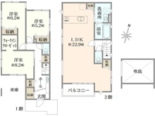 【東京都/葛飾区東水元】葛飾区東水元3丁目 新築一戸建て 間取り図