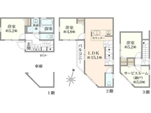 【東京都/府中市緑町】府中市緑町三丁目中古戸建 間取り図