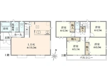 【東京都/府中市日新町】府中市日新町5丁目D号棟 間取り図