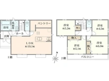 【東京都/府中市日新町】府中市日新町5丁目E号棟 間取り図
