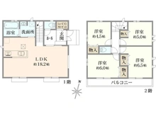 【東京都/府中市日新町】府中市日新町5丁目H号棟 間取り図