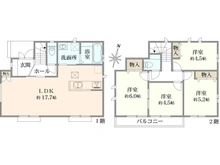 【東京都/府中市日新町】府中市日新町5丁目R号棟 間取り図