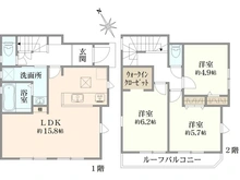 【東京都/府中市四谷】府中四谷3丁目2号棟 間取り図
